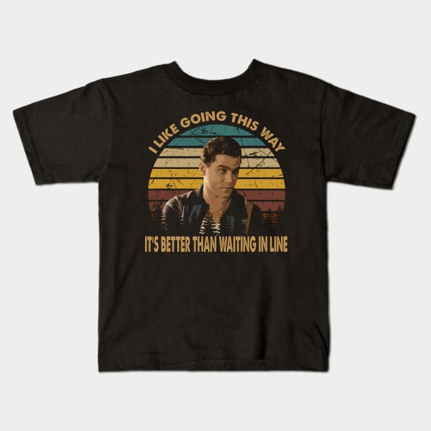 Joe pesci vintage movie its better than waiting in line Kids T-Shirt by Julie lovely drawings